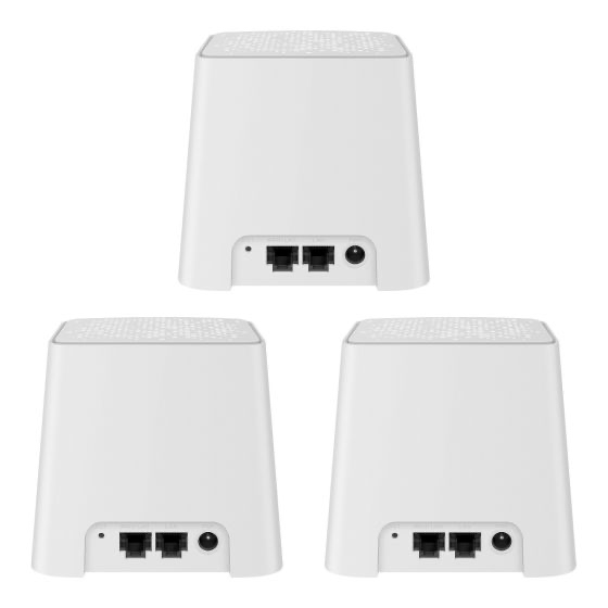 Sistema Smart Wi-Fi MESH triple, 2,4 GHz y 5 GHz (B/G/N/A/AC/V/R)